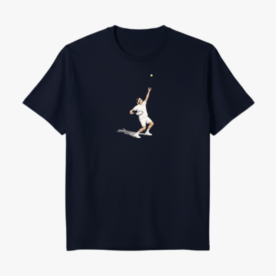 Camiseta 10nis Momentos Federer Sacando