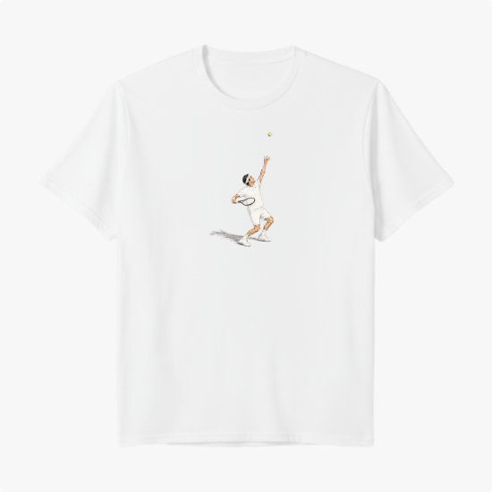 Camiseta 10nis Momentos Federer Sacando