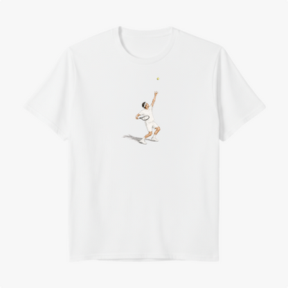 Camiseta 10nis Momentos Federer Sacando